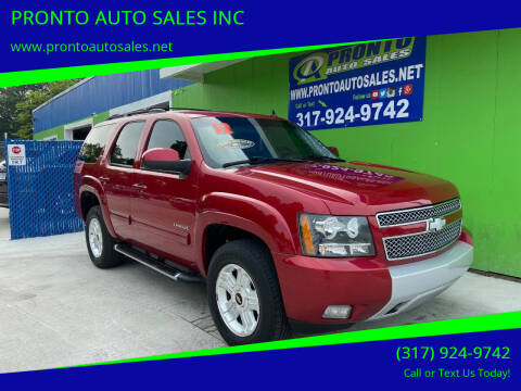 2012 Chevrolet Tahoe for sale at PRONTO AUTO SALES INC in Indianapolis IN