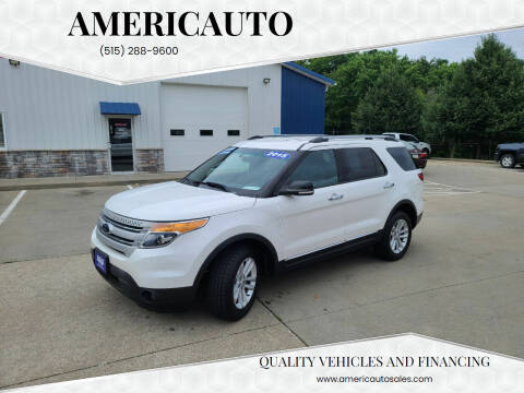 2015 Ford Explorer for sale at AmericAuto in Des Moines IA