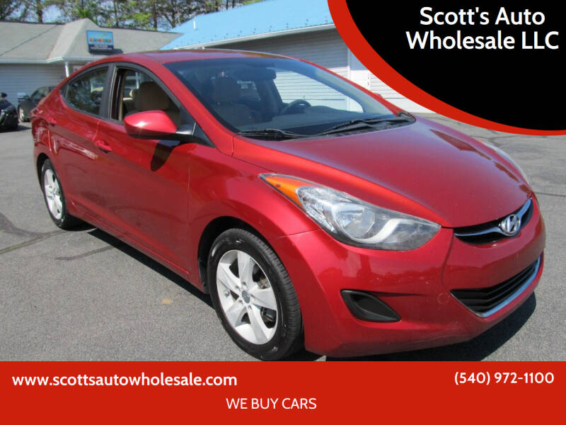 2013 Hyundai Elantra for sale at Scott's Auto Wholesale LLC in Locust Grove VA