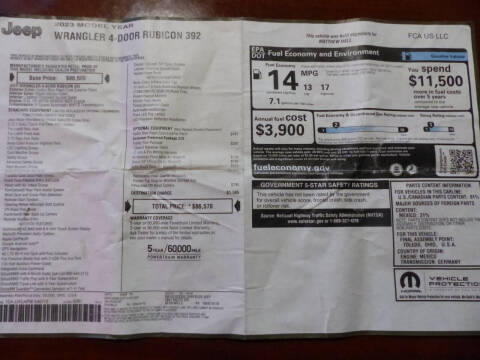 2023 Jeep Wrangler Rubicon 392 20th Anniversary