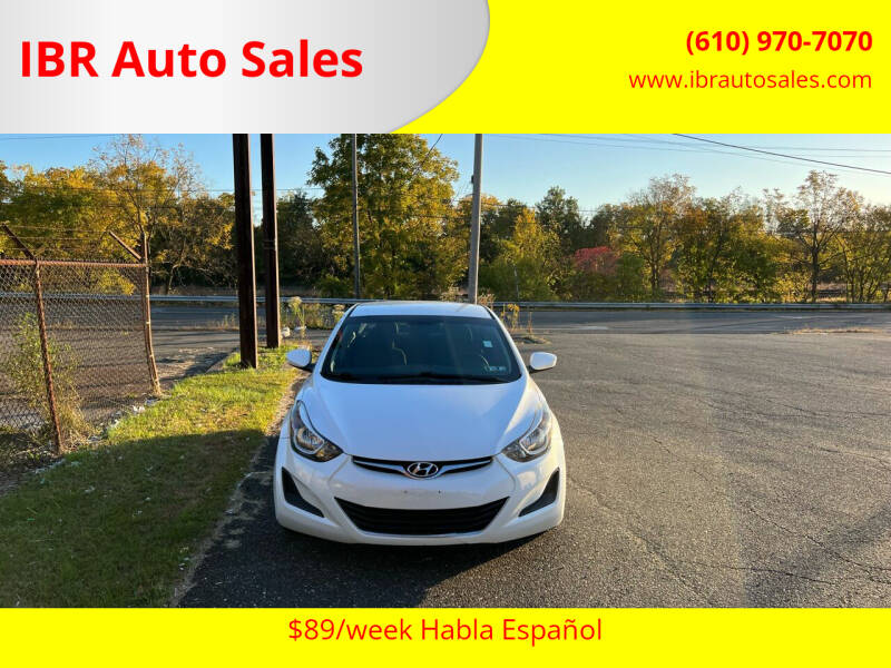 2016 Hyundai Elantra for sale at IBR Auto Sales in Pottstown PA