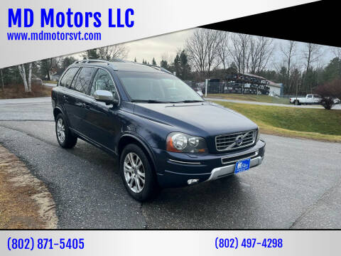 2013 Volvo XC90 for sale at MD Motors LLC in Williston VT