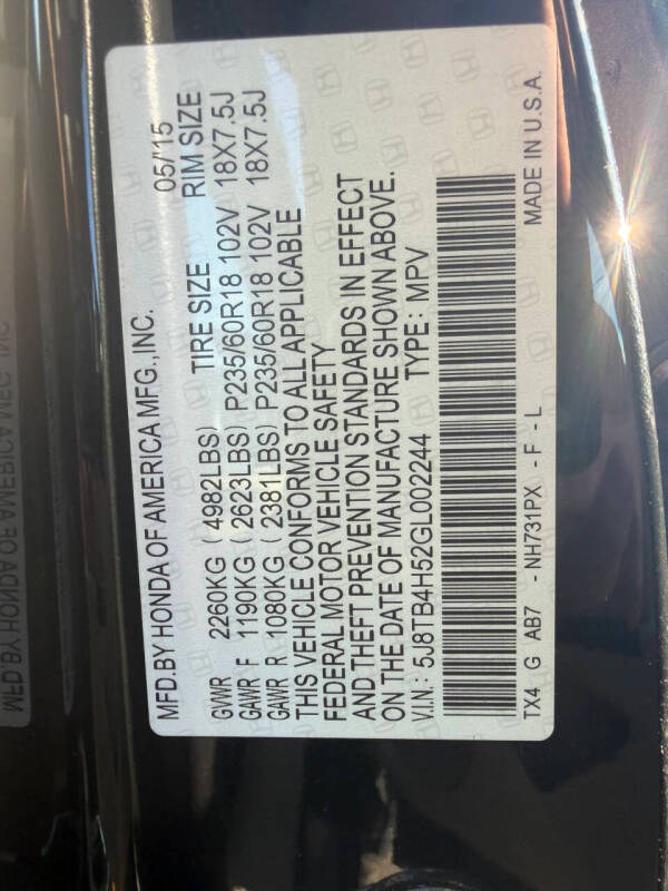 2016 Acura RDX