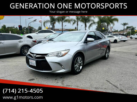 2017 Toyota Camry for sale at Generation 1 Motorsports in Whittier CA