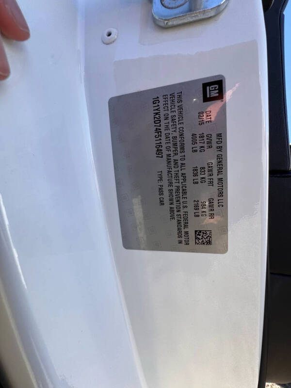 2015 Chevrolet Corvette Stingray Z51