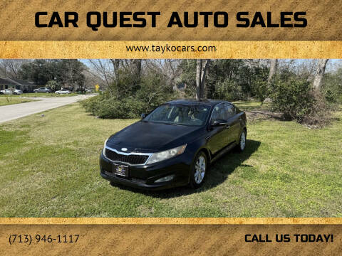 2013 Kia Optima for sale at CAR QUEST AUTO SALES in Houston TX