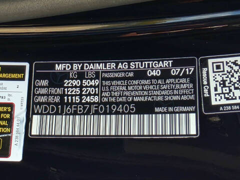 2018 Mercedes-Benz E-Class E 400