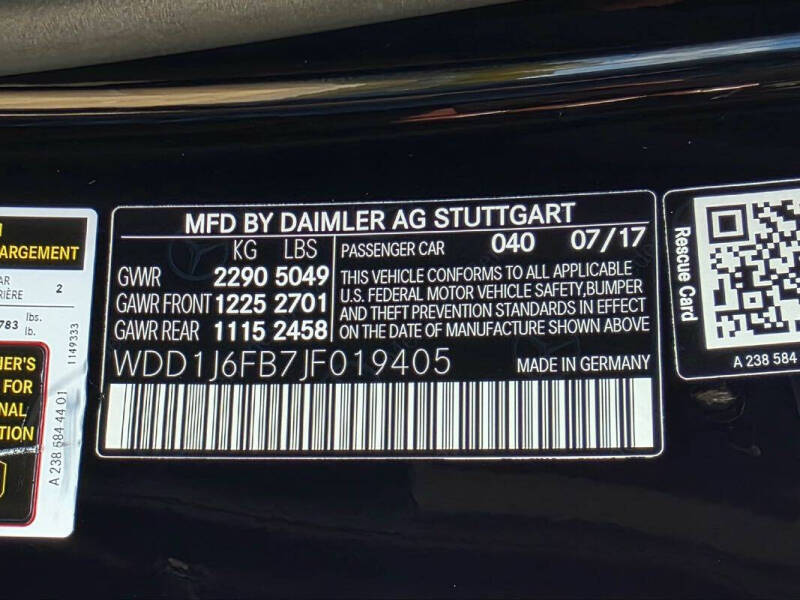 2018 Mercedes-Benz E-Class E 400