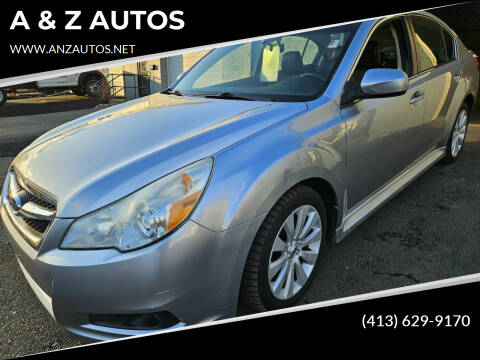 2012 Subaru Legacy for sale at A & Z AUTOS in Westfield MA