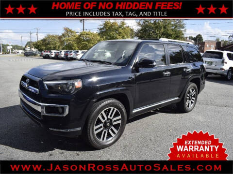 2019 Toyota 4Runner for sale at Jason Ross Auto Sales in Burlington NC