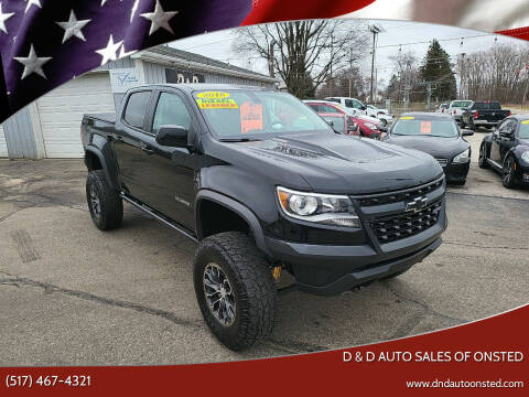 2018 Chevrolet Colorado for sale at D & D Auto Sales Of Onsted in Onsted MI