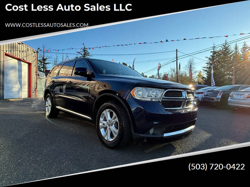 2012 Dodge Durango for sale at Cost Less Auto Sales LLC in Portland OR