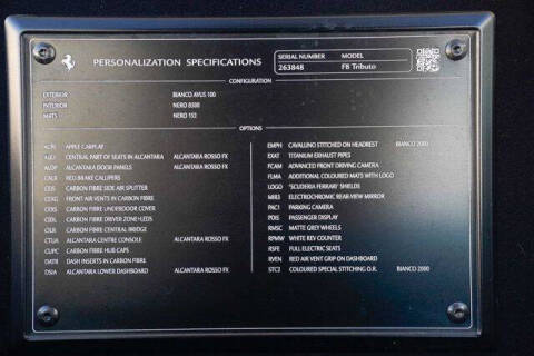 2021 Ferrari F8 Tributo