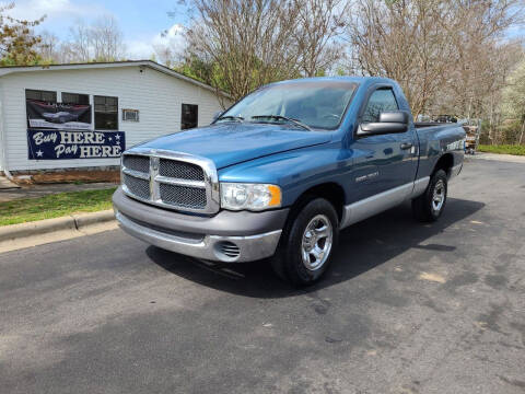 2002 Dodge Ram Pickup 1500 for sale at TR MOTORS in Gastonia NC