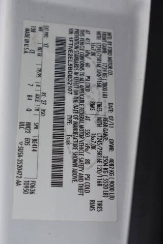 2011 Ford E-Series E-250