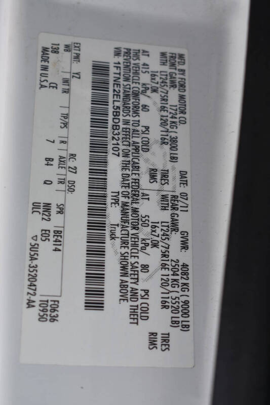 2011 Ford E-Series E-250