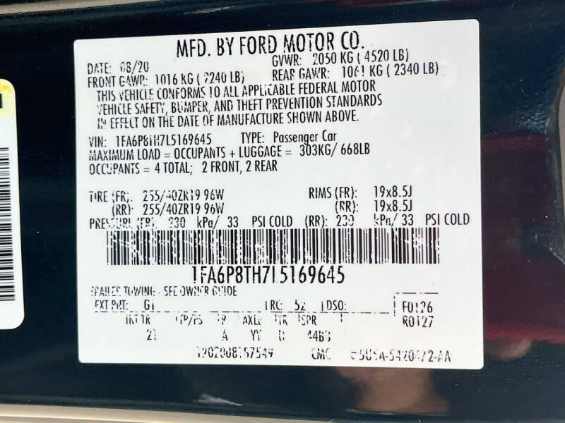 2020 Ford Mustang EcoBoost