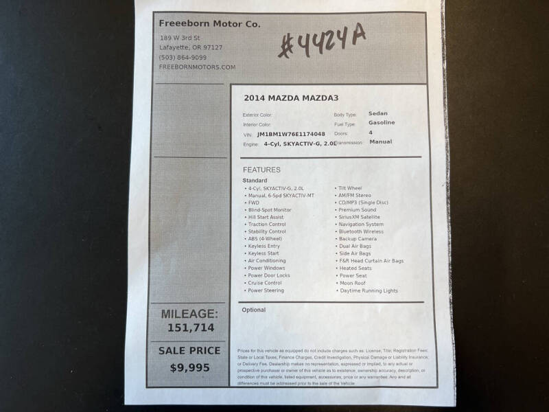 2014 Mazda MAZDA3 i Grand Touring