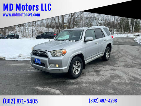 2011 Toyota 4Runner for sale at MD Motors LLC in Williston VT