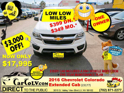 2016 Chevrolet Colorado for sale at The Car Company in Las Vegas NV