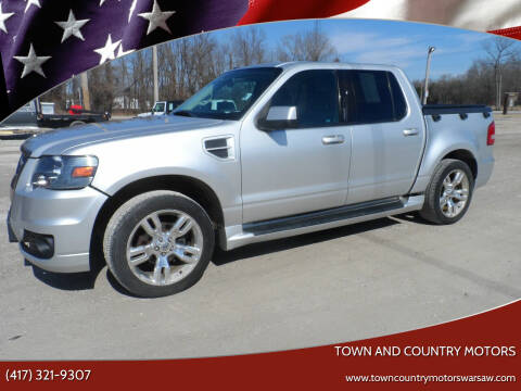 2010 Ford Explorer Sport Trac for sale at Town and Country Motors in Warsaw MO