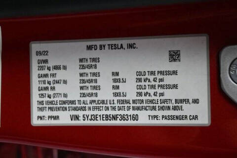 2022 Tesla Model 3 Long Range