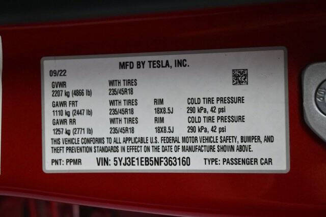 2022 Tesla Model 3 Long Range