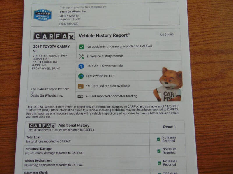 2017 Toyota Camry SE