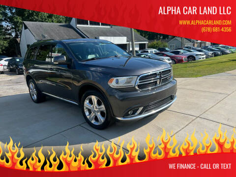 2015 Dodge Durango for sale at Alpha Car Land LLC in Snellville GA