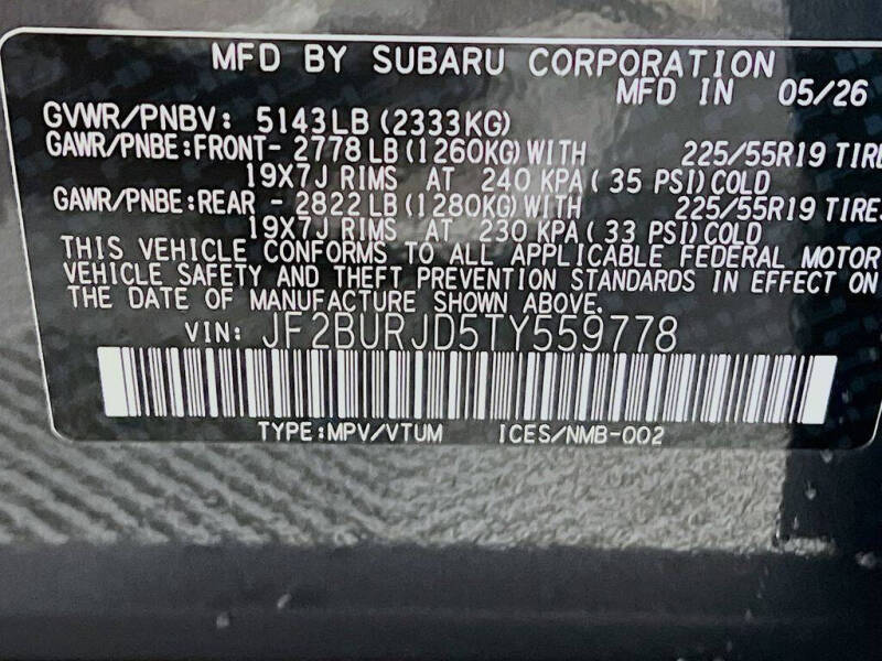2026 Subaru Outback Touring XT