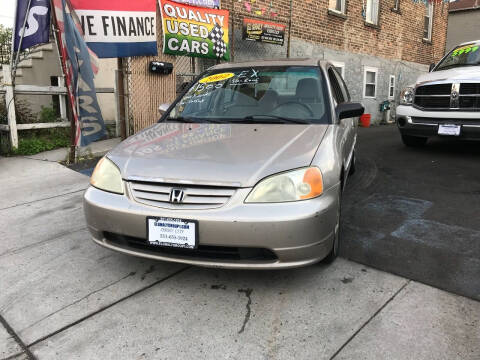 2002 Honda Civic for sale at EL GHALY GROUP 1 Quality used vehicles in Jersey City NJ