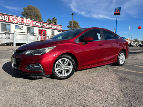 2018 Chevrolet Cruze for sale at G Rex Cars & Trucks in El Paso TX