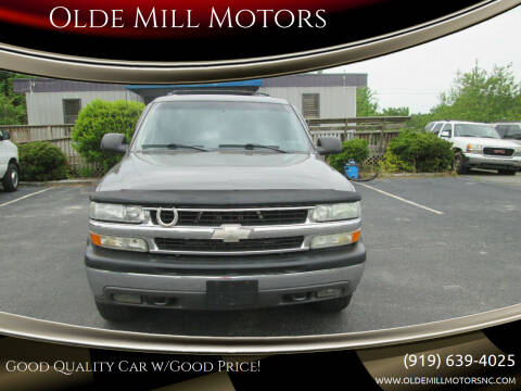 2002 Chevrolet Tahoe for sale at Olde Mill Motors in Angier NC