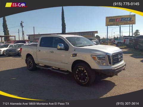 2017 Nissan Titan for sale at Escar Auto - 9809 Montana Ave Lot in El Paso TX