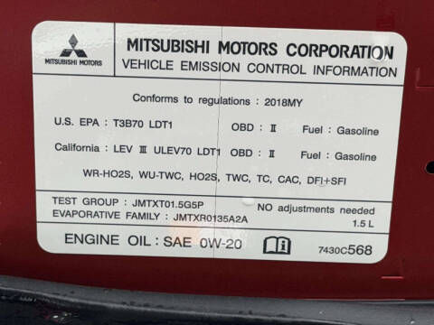 2018 Mitsubishi Eclipse Cross ES