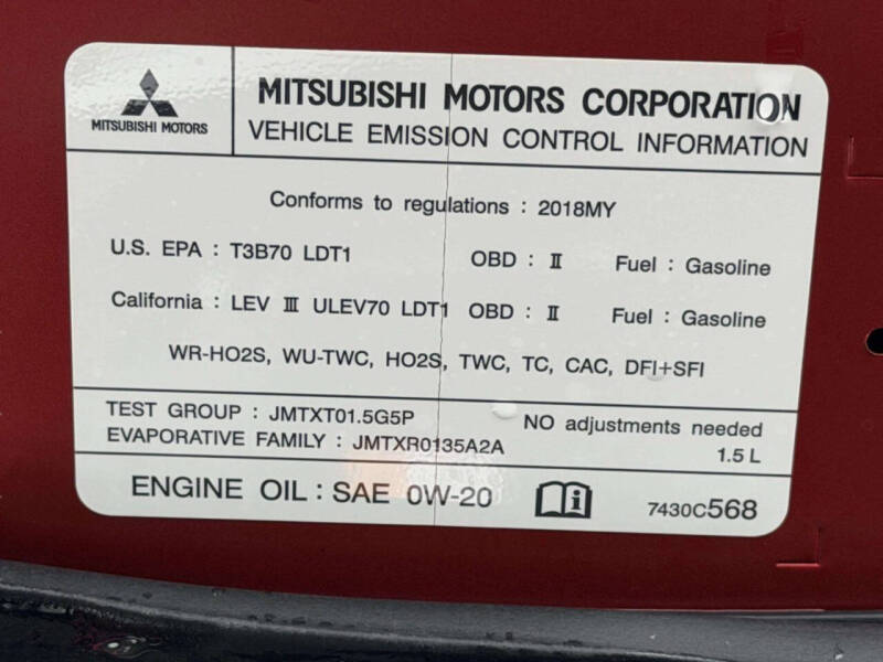 2018 Mitsubishi Eclipse Cross ES