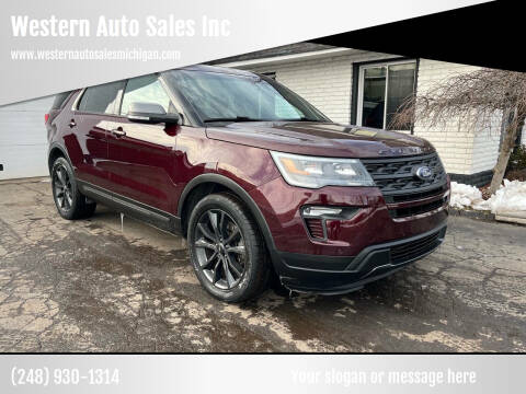 2018 Ford Explorer for sale at Western Auto Sales Inc in Farmington Hills MI