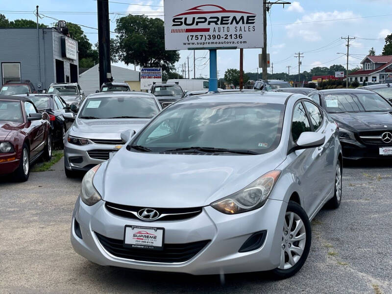 2011 Hyundai Elantra for sale at Supreme Auto Sales in Chesapeake VA