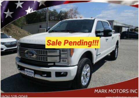 2018 Ford F-250 Super Duty for sale at Mark Motors Inc in Gray KY