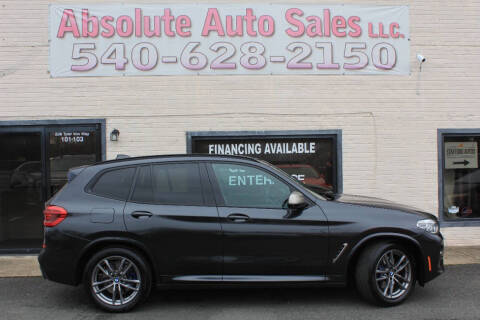 2020 BMW X3 for sale at Absolute Auto Sales in Fredericksburg VA