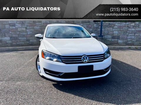 2014 Volkswagen Passat for sale at PA AUTO LIQUIDATORS in Huntingdon Valley PA