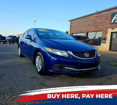 2013 Honda Civic for sale at AUTO BARGAIN, INC. #2 in Oklahoma City OK