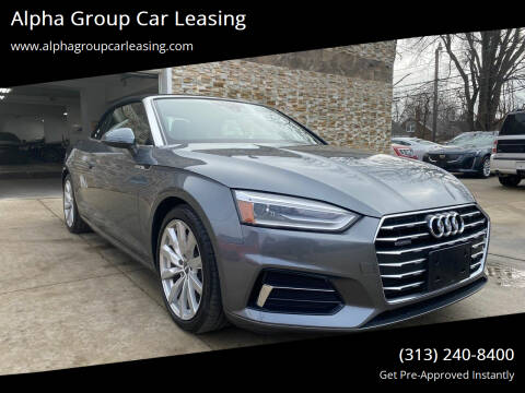 2018 Audi A5 for sale at Alpha Group Car Leasing in Redford MI