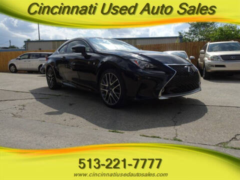 2015 Lexus RC 350 for sale at Cincinnati Used Auto Sales in Cincinnati OH