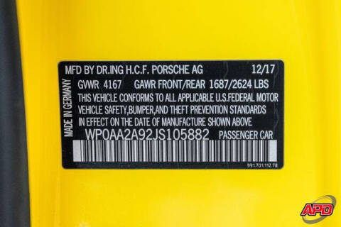 2018 Porsche 911 Carrera T