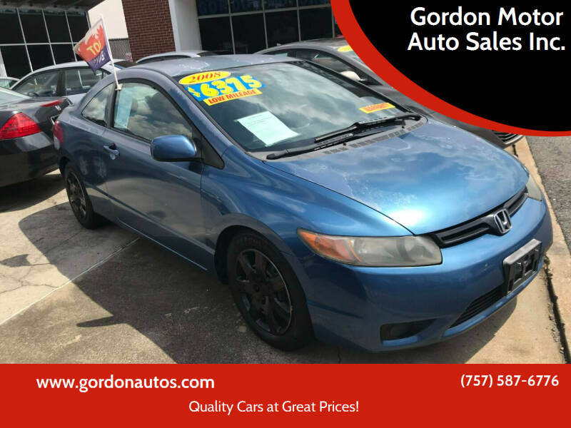 2008 Honda Civic for sale at Gordon Motor Auto Sales Inc. in Norfolk VA
