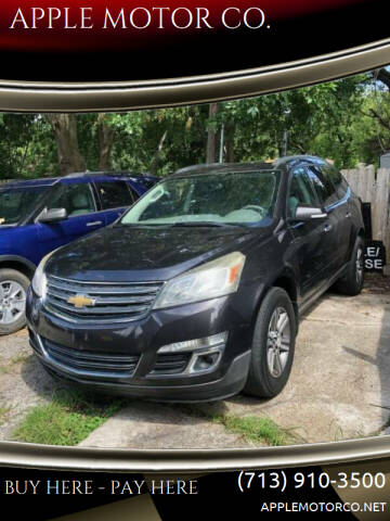 2016 Chevrolet Traverse for sale at APPLE MOTOR CO. in Houston TX