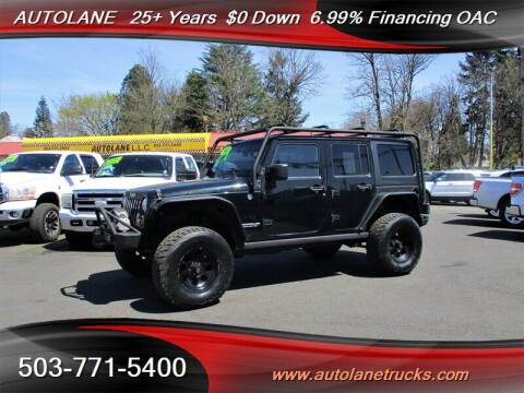 2012 Jeep Wrangler Unlimited for sale at AUTOLANE in Portland OR