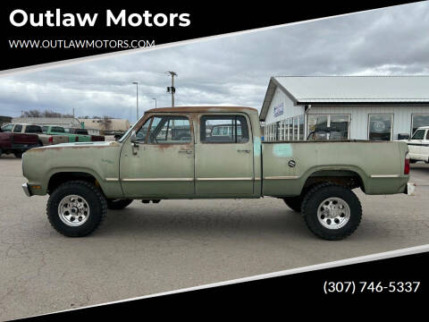 1977 Dodge D200 Pickup for sale at Outlaw Motors in Newcastle WY