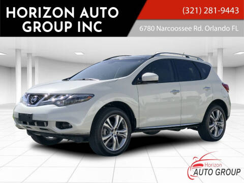 2011 Nissan Murano for sale at HORIZON AUTO GROUP INC in Orlando FL